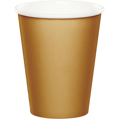 9 oz. Glittering Gold Paper Cups 24 ct