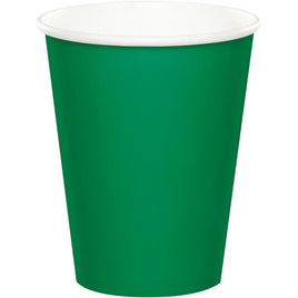 9 oz. Emerald Green Paper Cups  24 ct.