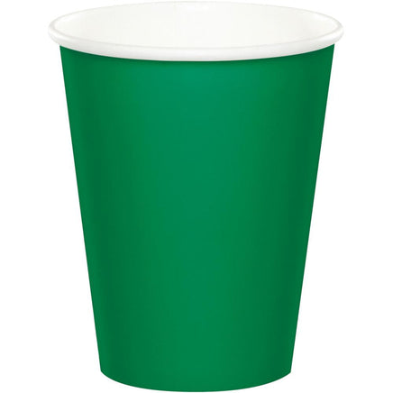 9 oz. Emerald Green Paper Cups  24 ct.