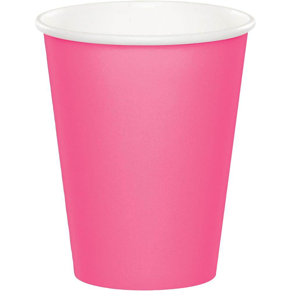 9 oz Candy Pink Paper Cups 24 ct 