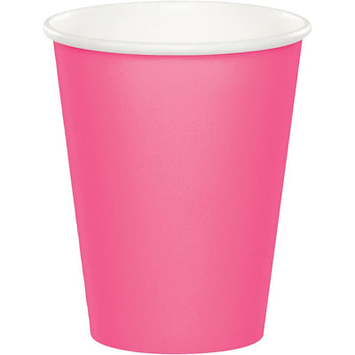 9 oz Candy Pink Paper Cups 24 ct 