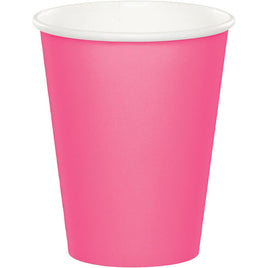 9 oz Candy Pink Paper Cups 24 ct