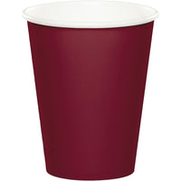 9OZ. BURGUNDY PAPER CUPS 24 CT. 