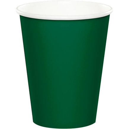 9OZ. HUNTER GREEN PAPER CUPS 24 CT. 