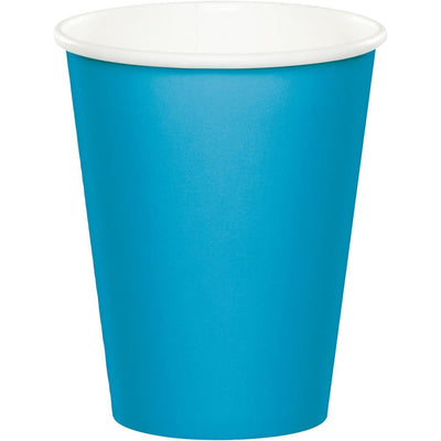 9 oz. Turquoise Paper Cups 24 ct 