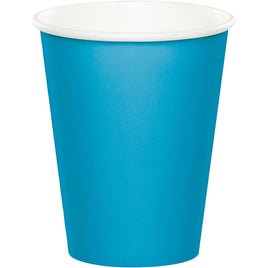 9 oz. Turquoise Paper Cups 24 ct