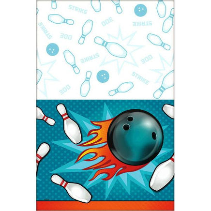 Bowling Plastic Table Cover  54 in.X 96 in.  1 ct.