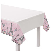Day In Paris Plastic Tablecover  54" X 102"