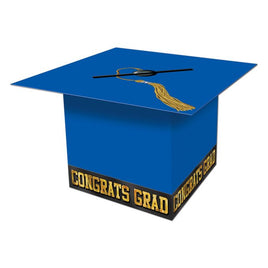 Grad Cap Card Box- Blue