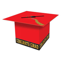 Grad Cap Card Box- Red