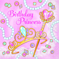 Pink Princess Luncheon Napkins 16 ct. 