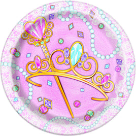 7 in. Pink Princess Paper Plate 8 ct