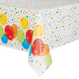 Glitzy Gold Birthday Rectangular Plastic Table Cover 54"x84"