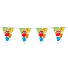 Glitzy Gold Birthday Flag Banner 12 ft