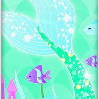 Mermaid Plastic Tablecover 54 in. X 84 in. 1 ct 