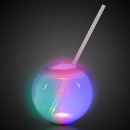 20oz. Tumbler Ball Cup w/Straw