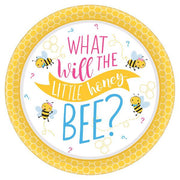 10.5 in Little honey bee dinner paper plates, 8 count
