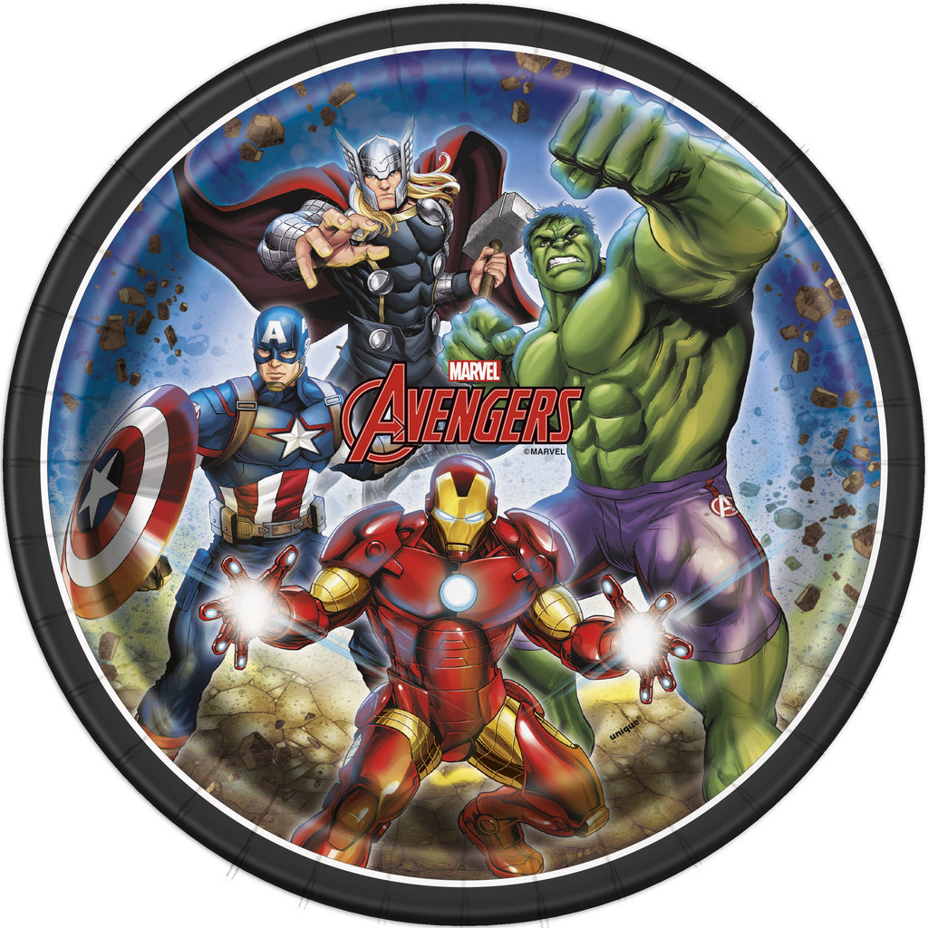 Avengers Round 9" Dinner Plates 8ct
