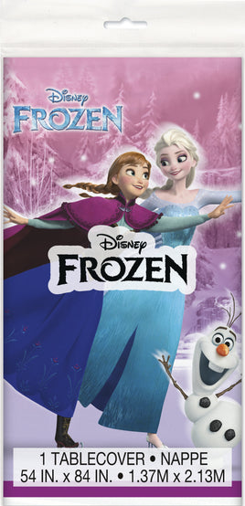 Disney Frozen Rectangular Plastic Table Cover 54"x84"  1 ct.
