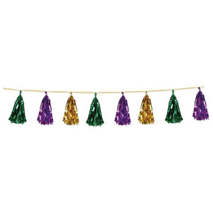 Mardi Gras Metallic Tassel Garland