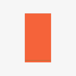 16 PK Orange with Gold Stripe Guest Paper Napkins
