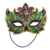 Mardi Gras Costume Mask with elastic