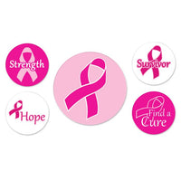 Pink Ribbon Buttons