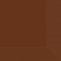 Chocolate Brown 2-Ply Beverage Napkins 40 ct.