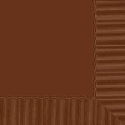 Chocolate Brown 2-Ply Beverage Napkins 40 ct.