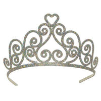 Glittered Metal Tiara