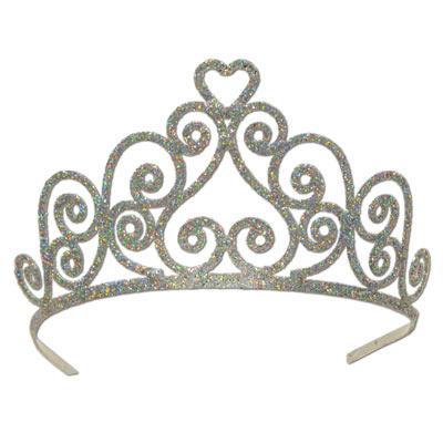 Glittered Metal Tiara