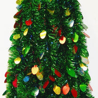 10' HOLOGRAPHIC MULTI COLORED LIGHT BULBS GARLAND