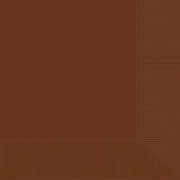 Chocolate Brown 2-Ply Luncheon Napkins 40 ct.
