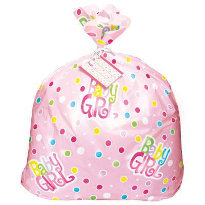 Pink Polka Dots Baby Shower Gift Bag 44