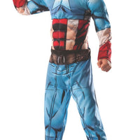 2 in 1 Reversible Deluxe Muscle Chest Kids Hulk/ Captain America Costume
