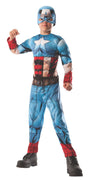 2 in 1 Reversible Deluxe Muscle Chest Kids Hulk/ Captain America Costume