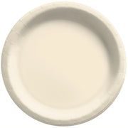6 3/4" Round Paper Plates 20 ct. -  Vanilla Crème