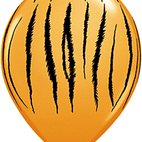 11" Tiger Stripes Latex Balloons 50 ct.