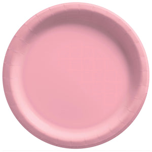 8 1/2" New Pink  Round Paper Plates 20 ct.