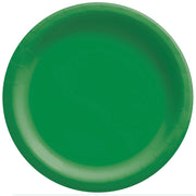 8 1/2" Round Paper Plates 20 ct. -  Festive Green