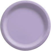 8 1/2" Round Paper Plates- Lavender  20 ct.