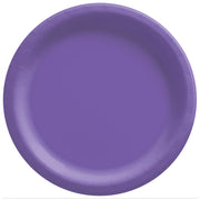 8 1/2" Round Paper Plates  -  New Purple  20 ct.