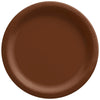 Chocolate Brown 8 1/2" Round Paper Plates 20 ct.