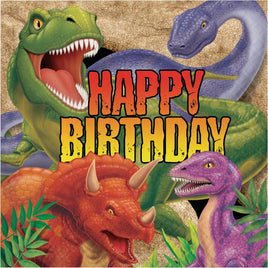 DINO BLAST HAPPY BIRTHDAY LUNCH NAPKINS 16 CT. 