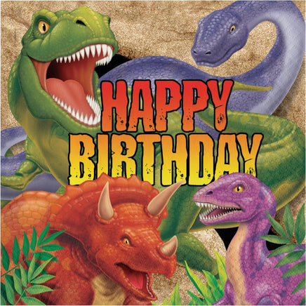 DINO BLAST HAPPY BIRTHDAY LUNCH NAPKINS 16 CT. 