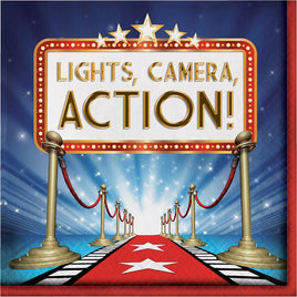 Hollywood Lights Lunch Napkins 16 ct.