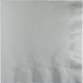 Shimmering Silver Lunch Napkins 50 ct 