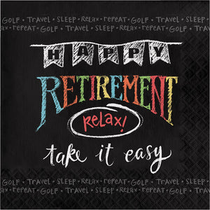 Chalk Retirement Luncheon Napkins 16 ct.