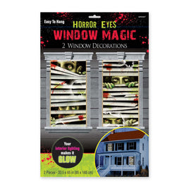 Horror Eyes Window Magic Decorations - Plastic