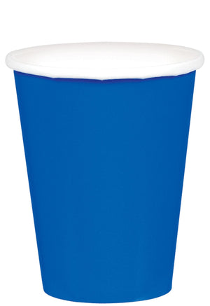 9 oz. Paper Cups - Bright Royal Blue 20 ct.
